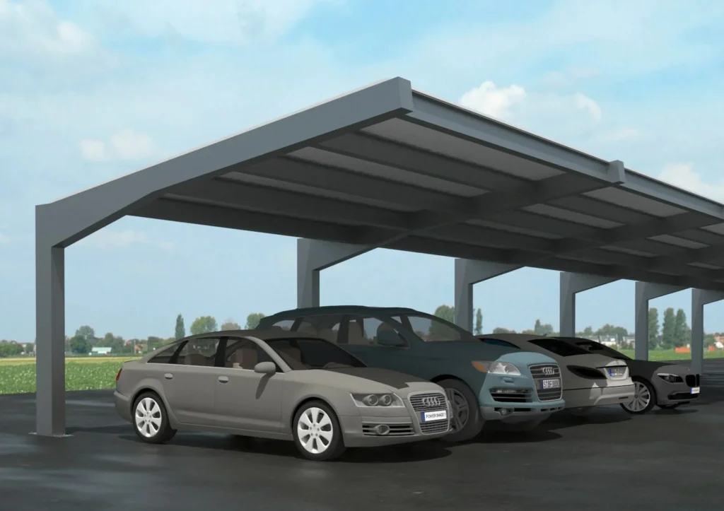 solar carport steel structure